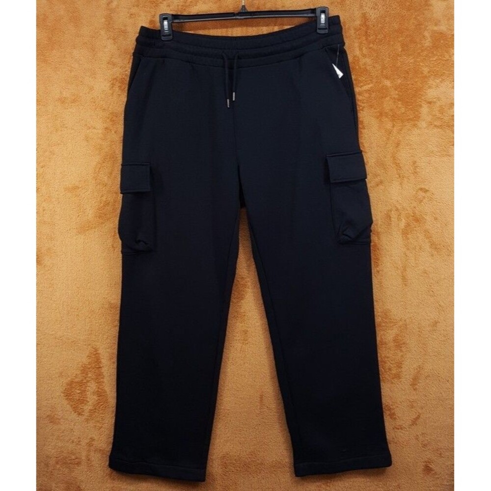 MODE OF ONE Sweatpants Mens XXL Black Cargo Drawstring Straight Leg